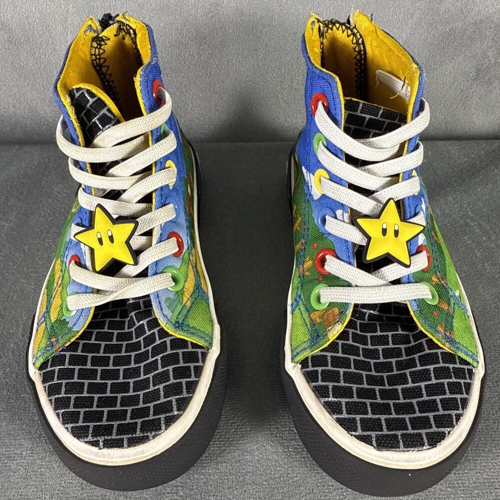 Size 11 Kids Super Mario Shoes Mario World Multi Color‎